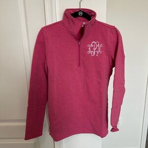 Pink Quarter-Zip Pullover